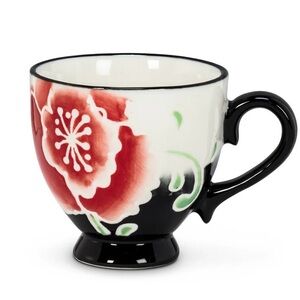 2/$20❣️Abbott Collection Hand-painted Peony Espresso Cup 3oz